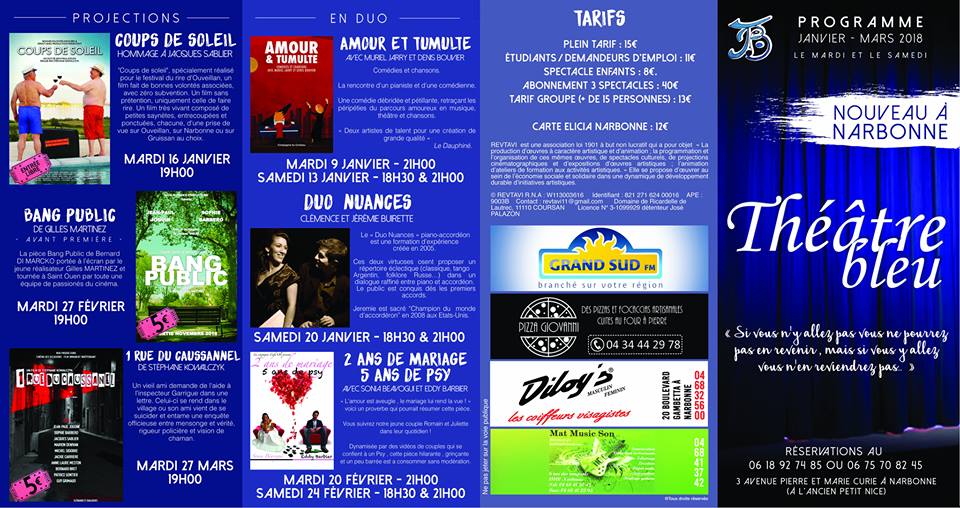 21-02-18 Sophie BARBERO & Jean-Paul JOGUIN du théâtre Bleu à Narbonne