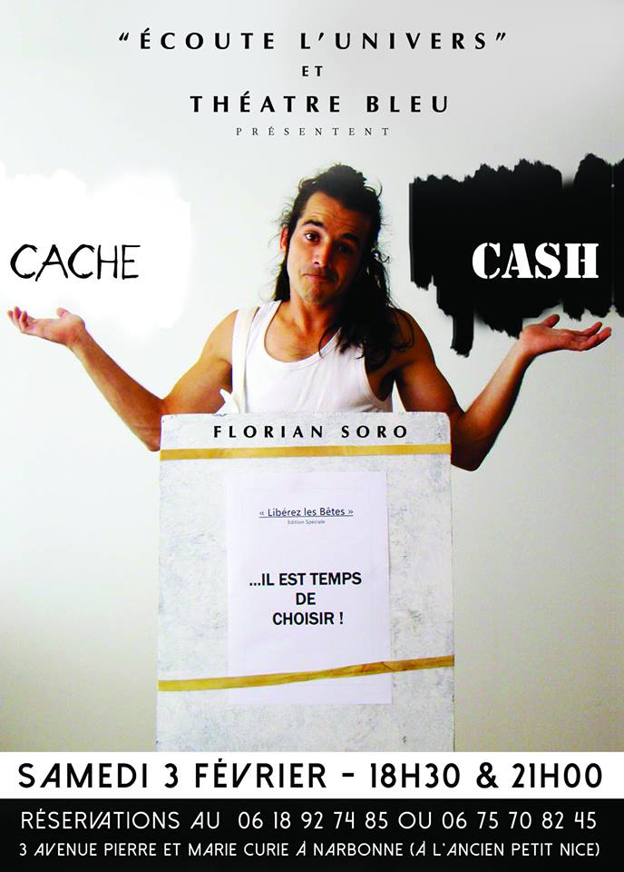 01-02-18 L’humoriste Florian SORO au théâtre Bleu à Narbonne ce samedi
