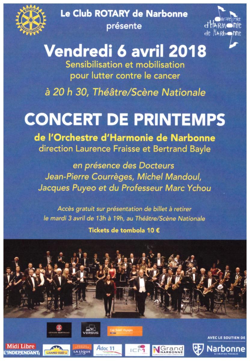 03-04-18 : Concert de Printemps de l’Orchestre d’Harmonie de Narbonne