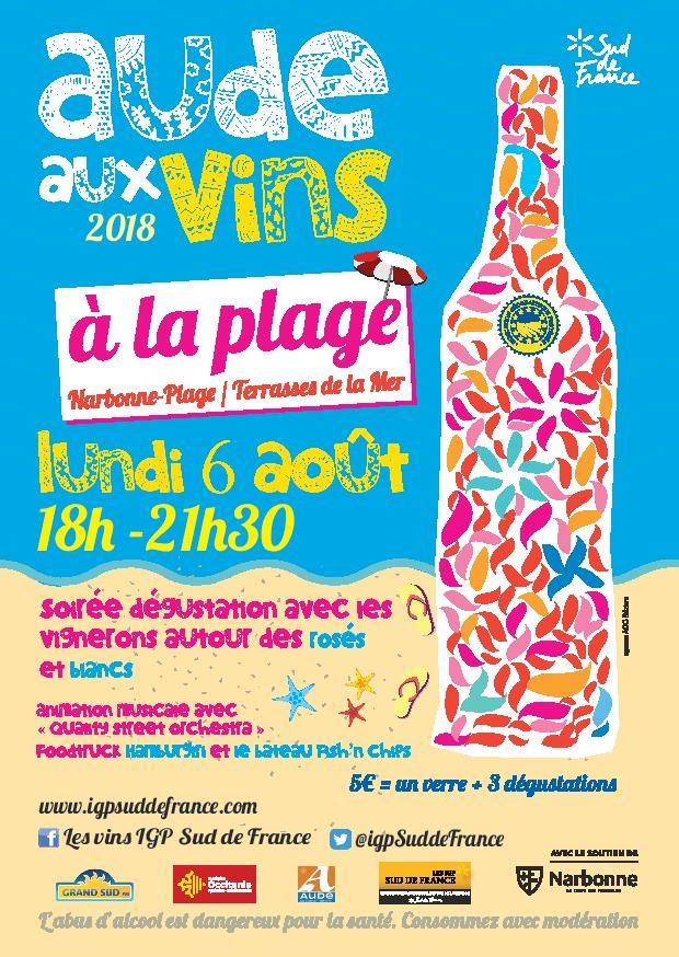 03-08-18 Bernard AUGE & Christophe BARBIER sur l’évènement « Aude aux vins à la plage »