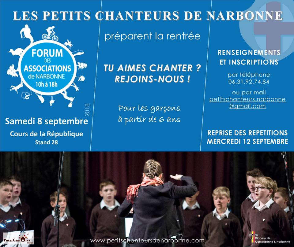 13-09-18 Pauline DE MARMIESSE présidente de l’association les Petits Chanteurs de Narbonne & Cécile CAPOMACCIO, chef de coeur