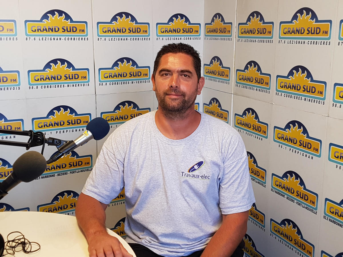 10-07-19 Le RDV Shopping de GRAND SUD FM avec Romuald HUE chez Travaux Elec à Vinassan