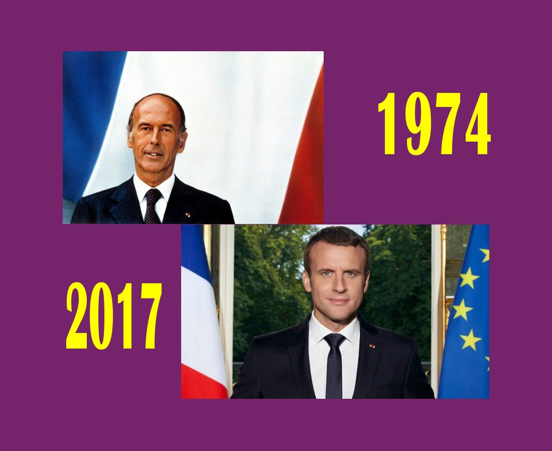 slider Giscard Macron