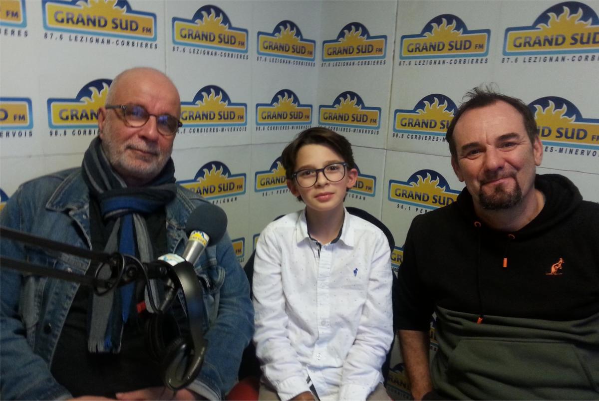 03-03-21 : Bruno LYCZKO, directeur de l’association musicale « Musicorbières », Olivier FILLOL, professeur de musique & Maxent, élève. https://cutt.ly/gkVlWVD