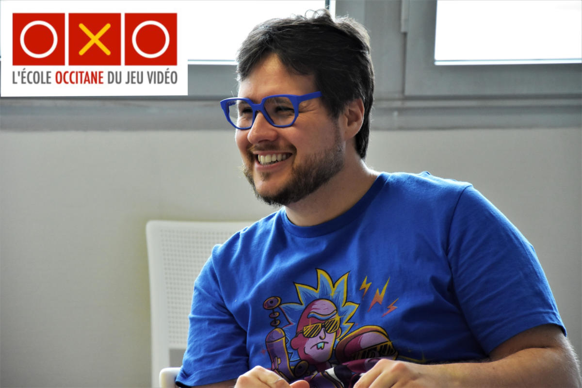 08-09-2022 :  Karl FAYETON, directeur de l’OXO, école occitane de jeu vidéo narbonnaise.