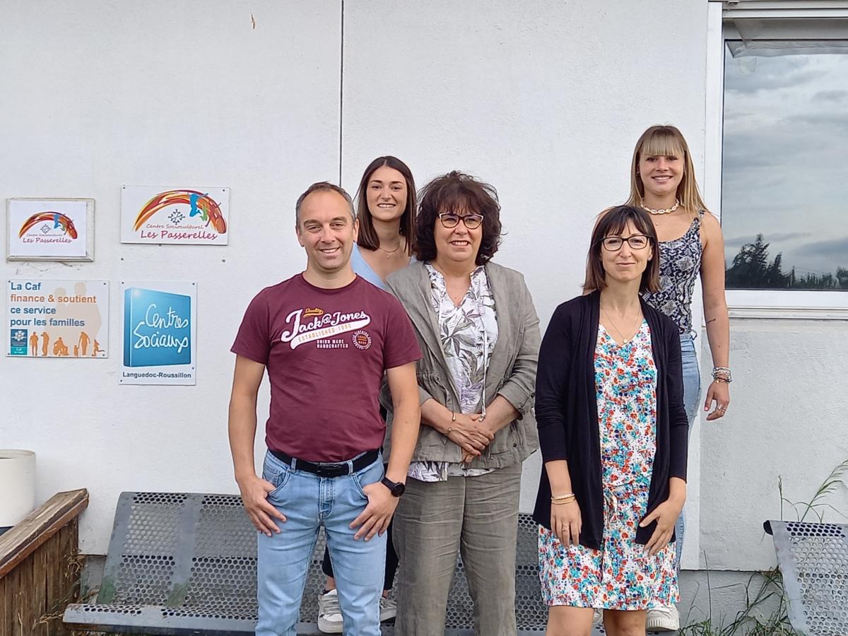 01-06-22 : L’équipe du Centre Socioculturel et Familial « Les Passerelles » à St Marcel sur Aude