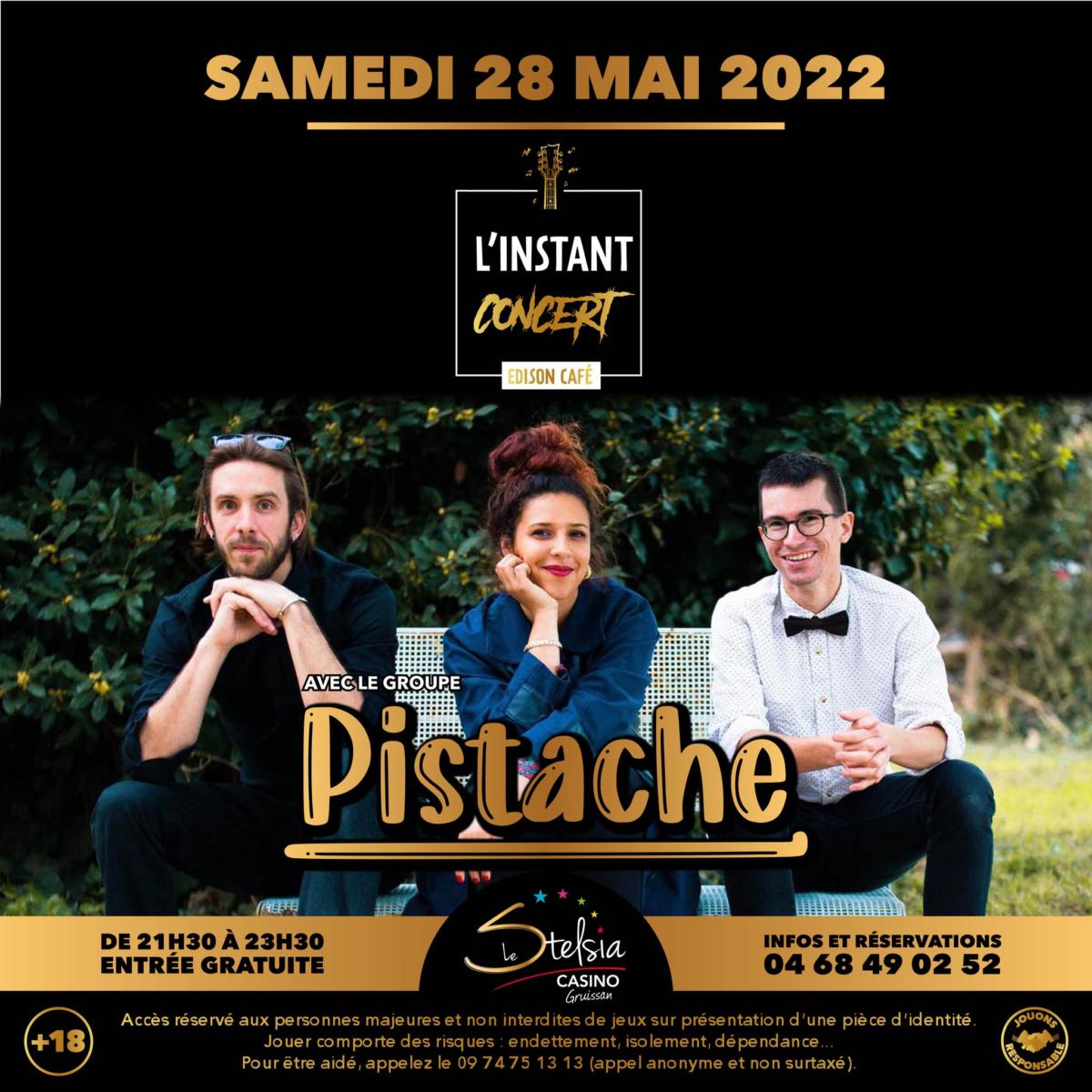 26-05-2022 : Martin, membre du Pistache Trio en concert ce samedi 28 mai, à l’Édison Café du Stelsia Casino de Gruissan.