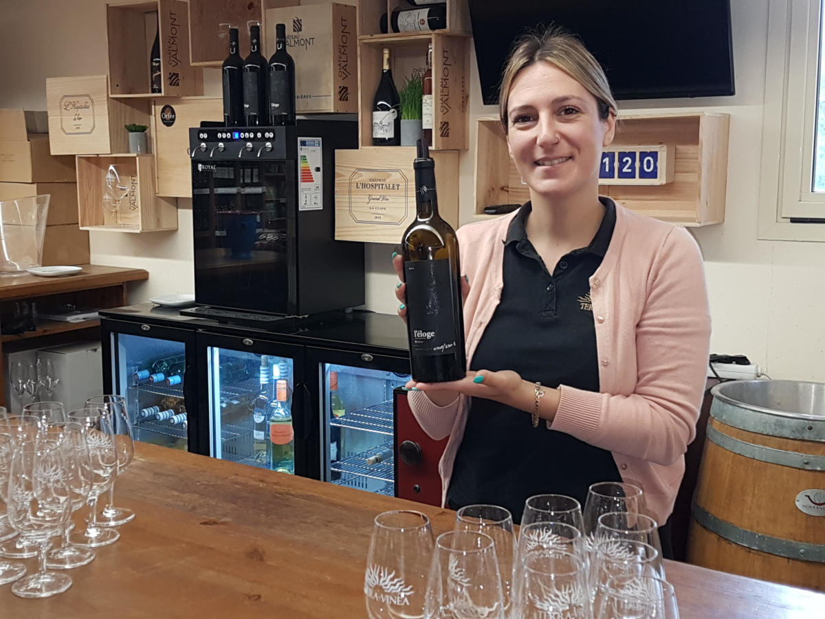 04-05-22 : Manon, guide à Terra Vinéa à Portel des Corbières