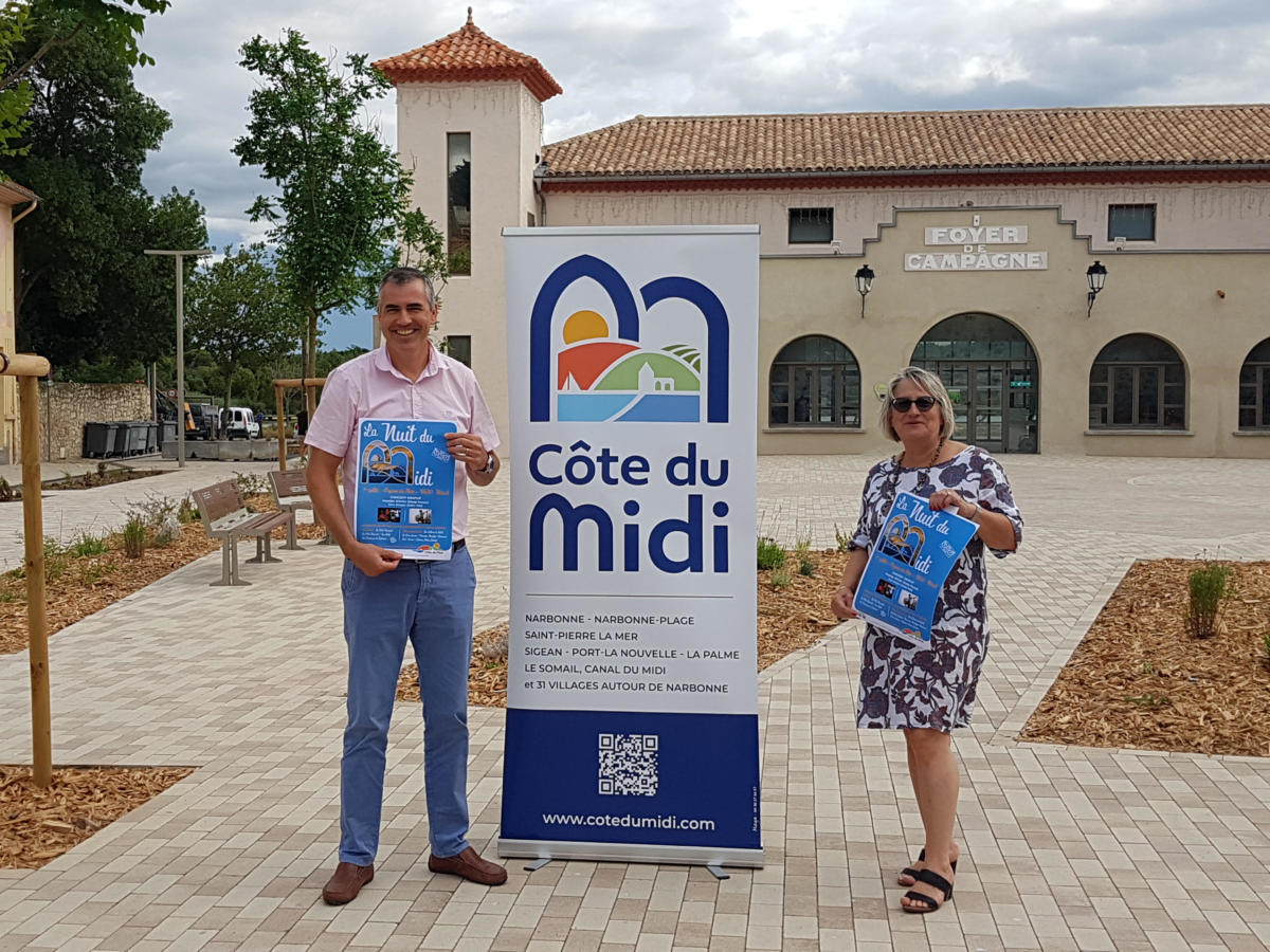 30-06-22 : Catherine GOUIRY et Serge HOIBIAN, présentation de la nuit du midi à Peyriac de Mer