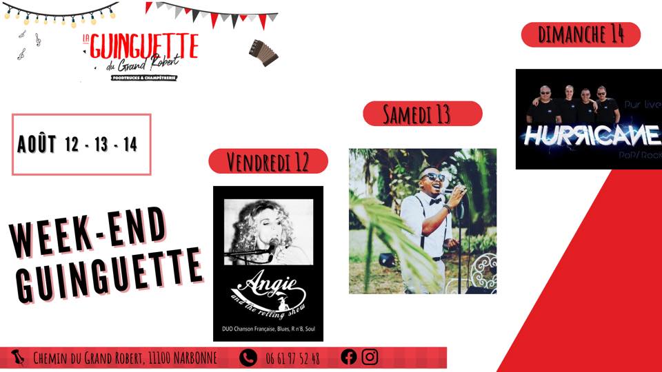 11-08-22 Sarah Delbourg-Khemis à la tête de la Guinguette du Grand Robert à Narbonne