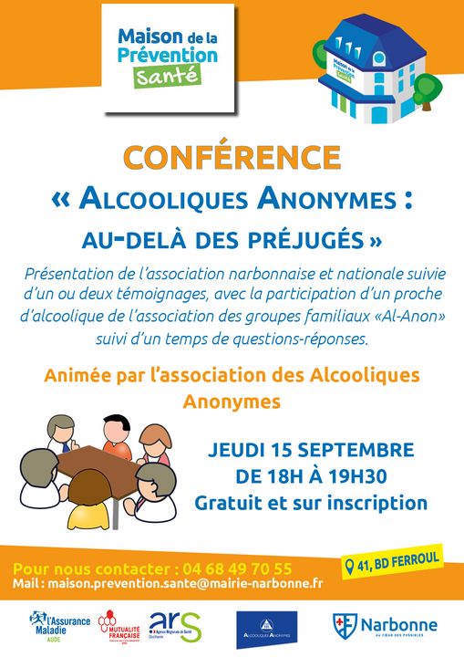 14-09-22 : Témoignages de Christiane & Joe des Alcooliques Anonymes à Narbonne