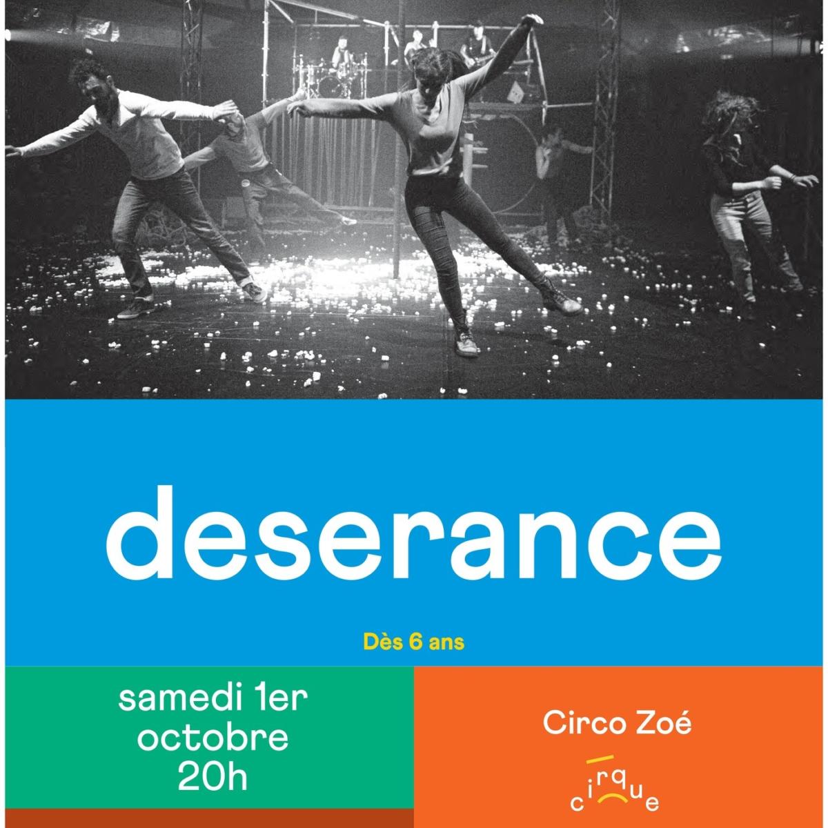 01-10-22 : la Cie Cirko Zoé et son spectacle  » Désérance » au Théâtre + Cinéma Scène Nationale du Grand Narbonne