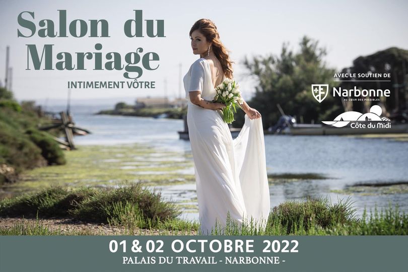 30-09-22 : Claude Lebessou, Pascale Corté  et Jean-Marc Cornu pour le Salon du Mariage de Narbonne