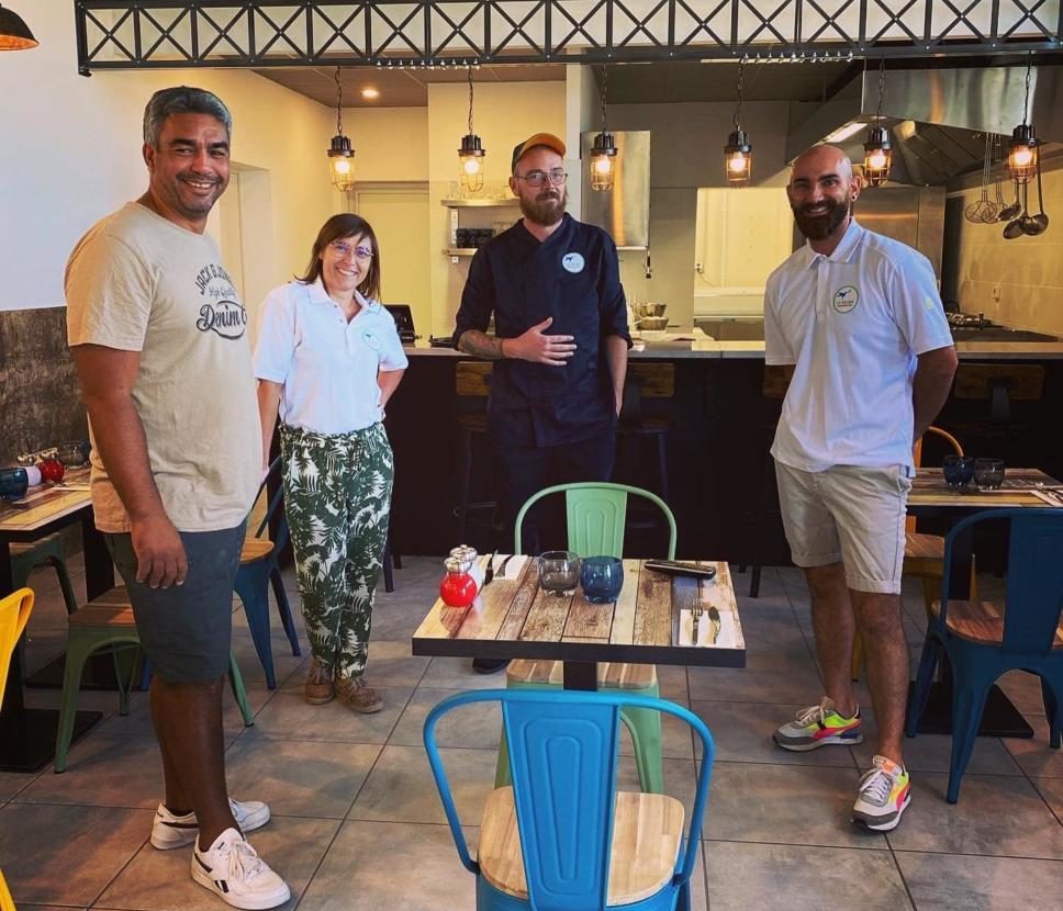 12-10-22 : Didier PONTIAC, Bruno POIRIER et Yoann ROCHE présentent le nouveau restaurant bio le Colibri à Narbonne