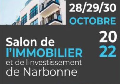 29-10-22 : Pierre TARBOURIECH, commissaire général du Salon de l’immobilier à Narbonne