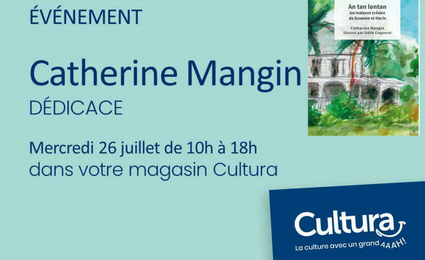 22-07-23 : Catherine MANGIN, auteur Narbonnaise avec son ouvrage  » An tan lontan