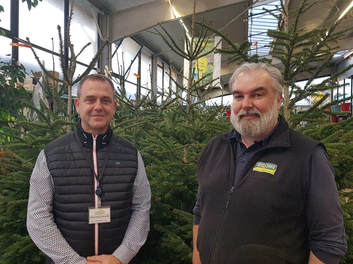 16-12-23 : Jean-Michel TOURNU, directeur de Tridôme bricolage et Eric Mary, directeur de Tridôme jardinerie