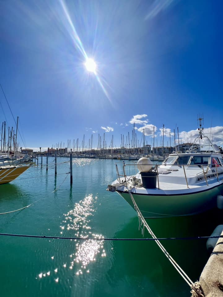 07-03-24 : Michel PY, maire de Leucate & Carine JOUANAUD, Directrice du Port de Leucate.