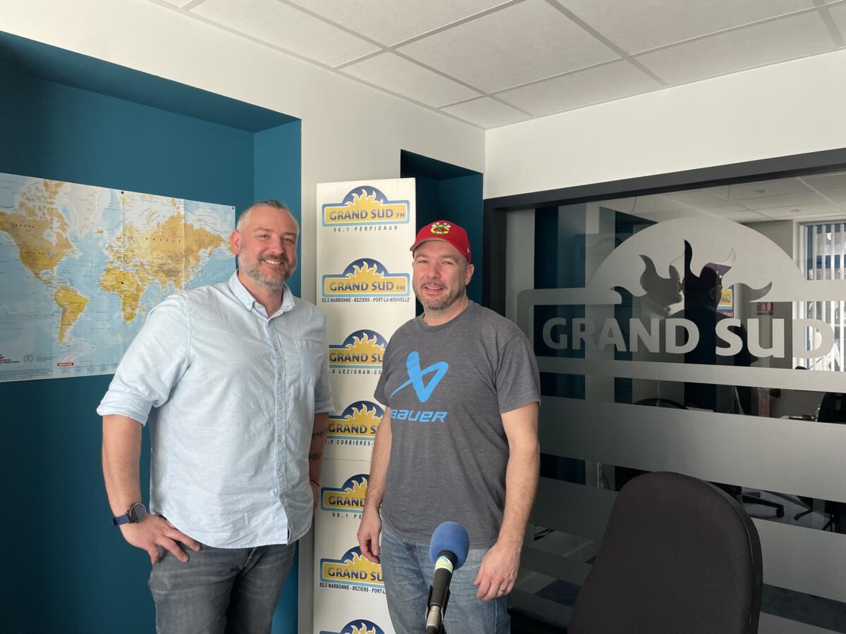 04-04-25 : : Maxence Pecqueur, président et Yann Edmond, joueur – entraineur du Narbonne Hockey Club
