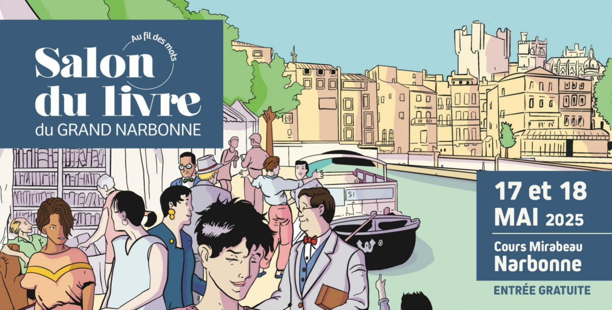 17-05-25 : En direct du Salon du Livre du Grand Narbonne : Julien Vidal, Judith Perrignon, Benoit Séverac, Eric Davanne et Guillaume Molinier