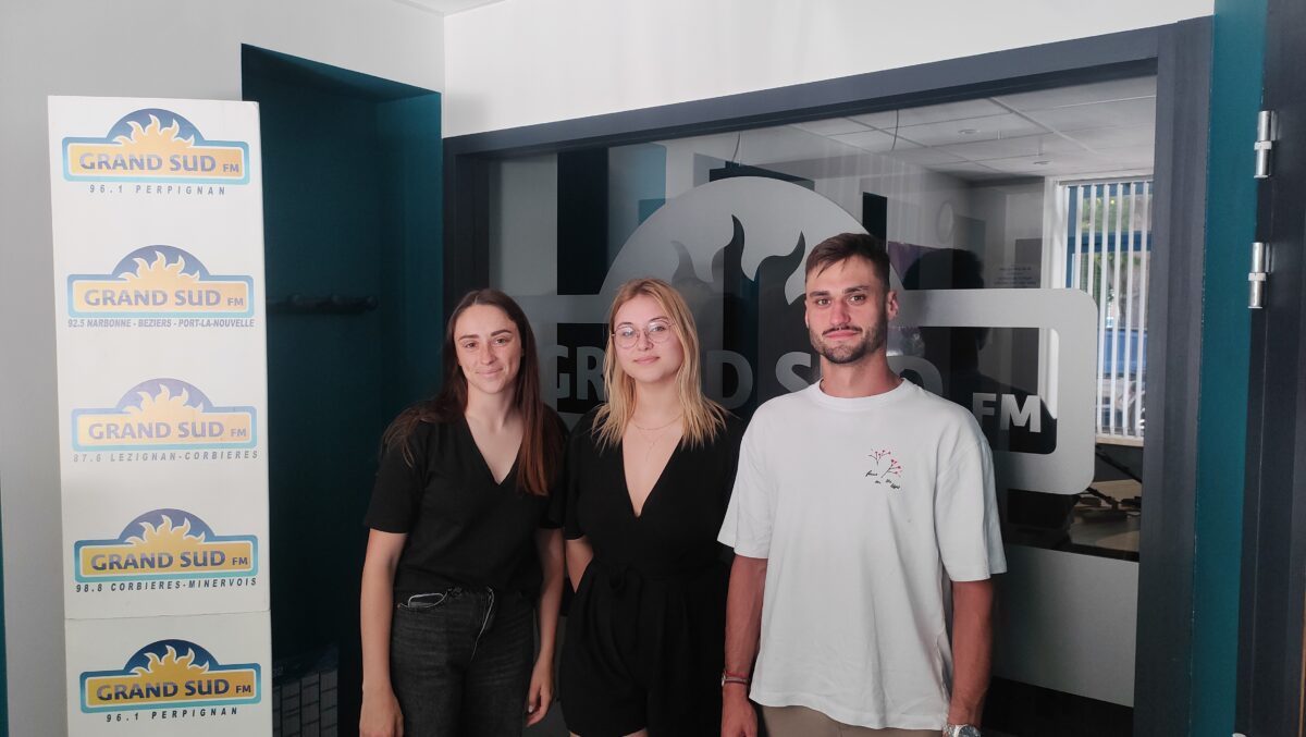 13-06-25 : Léa HINGUIMBERTY, Olivia ISOIR et Hugo BARTHELEMY, étudiants en troisième année de Bachelor Marketing à SupExup Béziers
