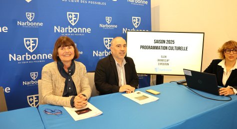 23-06-25 : Florence VITASSE, adjointe au maire déléguée au quartier de Narbonne-plage & Yves PENET, délégué à la culture, au patrimoine et aux Musées