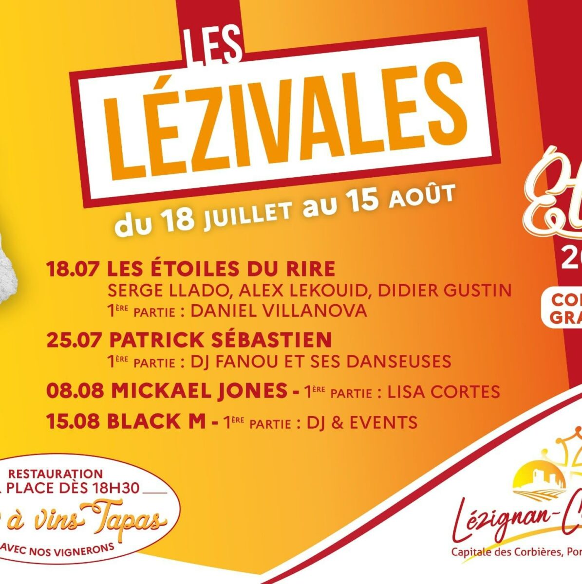 15-07-25 : Gérard FORCADA, maire de Lézignan Corbières et Sabrina FITO, adjointe au maire chargée de la culture, des animations, de la jeunesse et de la communication