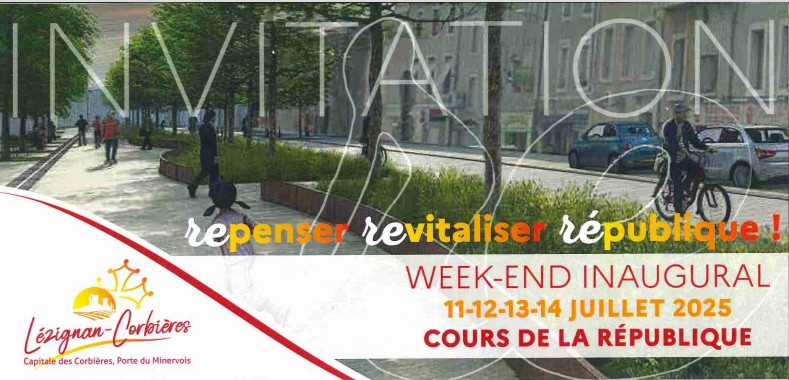 10-07-25 : Christophe ARNAL, responsable animations à la ville de Lézignan-Corbières, Christian SALES metteur en scène chez CS Production et William COMBES adjoint à la sécurité à la ville de Lézignan-Corbières