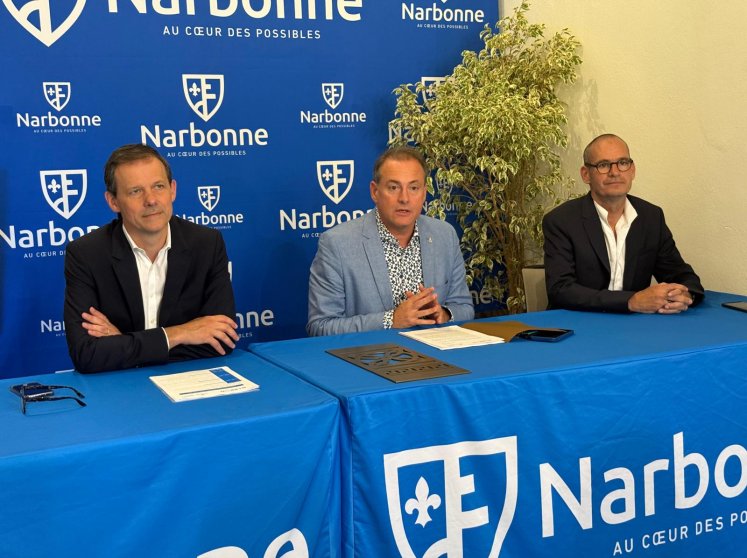 04-07-25 : Bertrand MALQUIER, maire de Narbonne et Dominique Néel, directeur général délégué de Bouygues Energies et Services