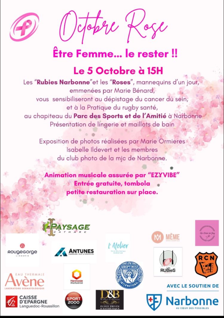 04-10-25 : Marie BENARD, organisatrice d’évènement pour Octobre Rose à Narbonne
