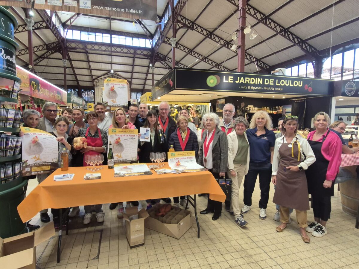 12-10-25 : Sylvie COUSIN, Stéphane ROMAIN et Cloé GARROUTY aux Halles de Narbonne