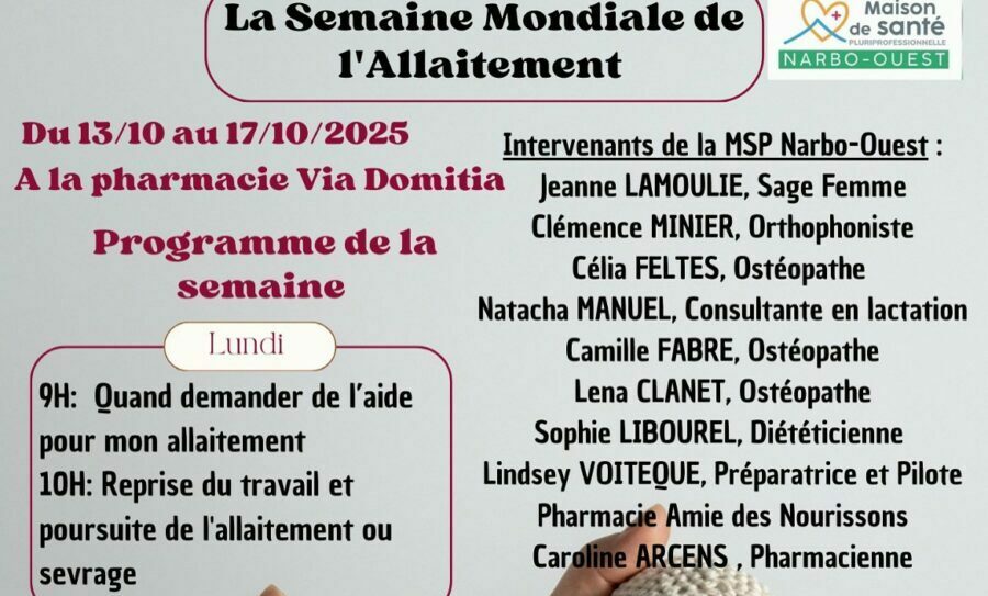 10-10-25 : Caroline ARCENS, pharmacienne & Lindsay VOITEQUE, préparatrice en pharmacie qui représentent la maison de santé Narbo Ouest à Narbonne