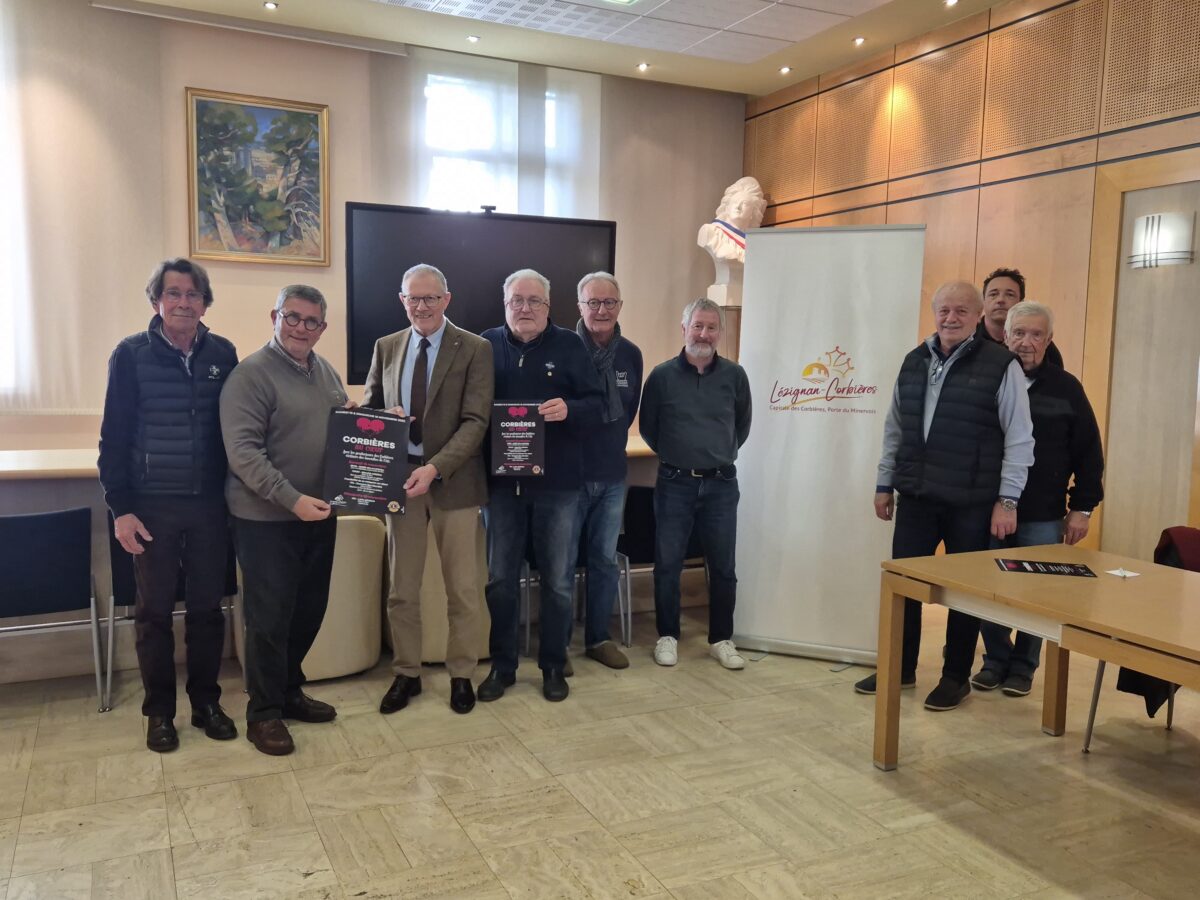 13-11-25 : Charles Etienne SANCONIE, président du LION’S Club et Gérard FORCADA, maire de Lézignan-Corbières