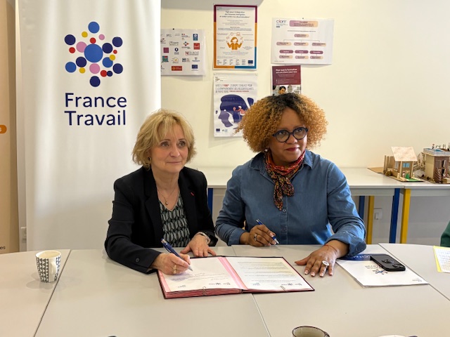 30-01-26 : Marie-Christine MUNOZ, présidente du CIDFF Aude et Murielle HENRY, directrice départementale de France Travail Aude