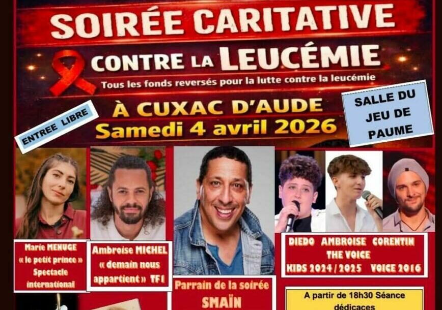 03-04-26 Nathalie LOPEZ et Jackie POURTALES présentent la soirée caritative contre la leucémie du samedi 04 avril 2026