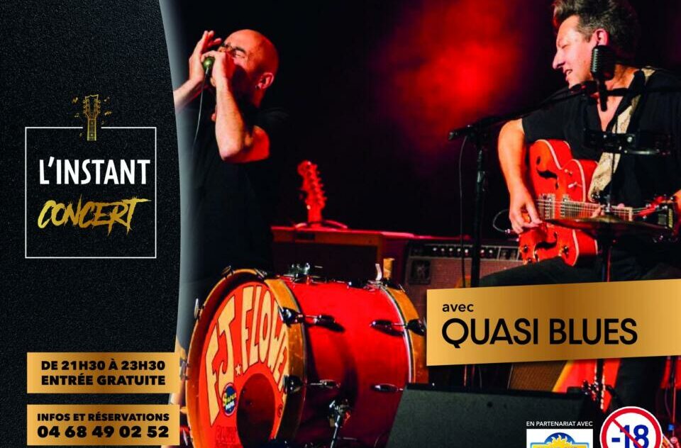 30-04-26 : Stéphane BERTOLINO, membre du groupe Quasi Blues en concert au Stelsia Casino de Gruissan ce samedi 02 mai 2026