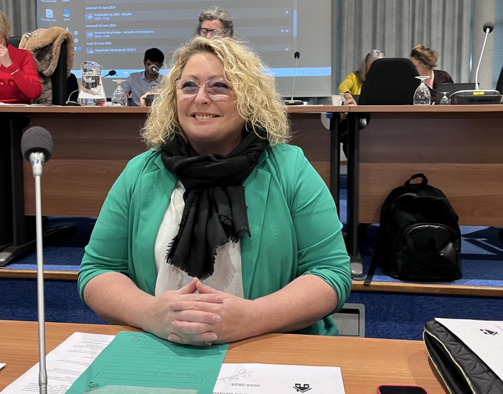 14-05-26 : Muriel CHERRIER, vice-présidente du conseil départemental de l&rsquo;Aude en charge des routes et des mobilités.