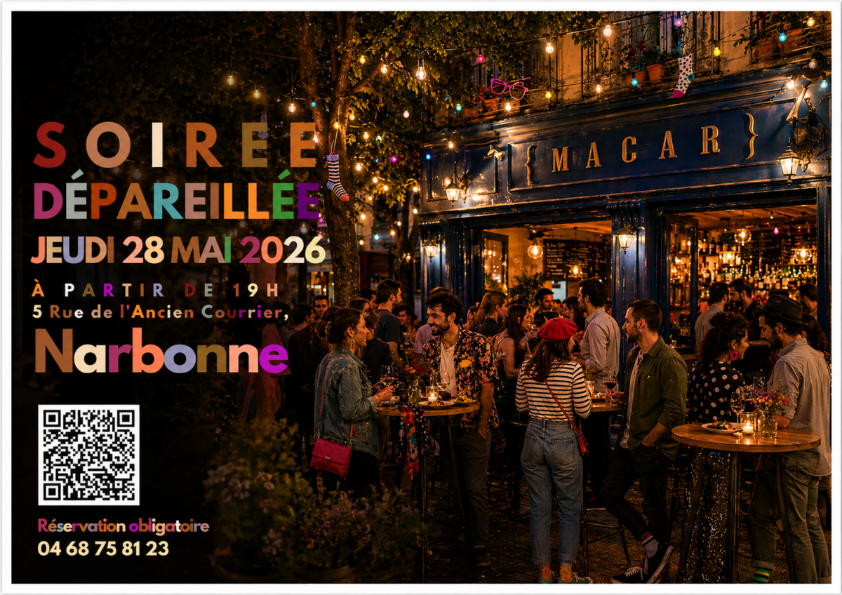 27-05-26 : Manon FALLET et Calista THIERS, 2 étudiantes, organisent une soirée dépareillée au bar le Macar à Narbonne
