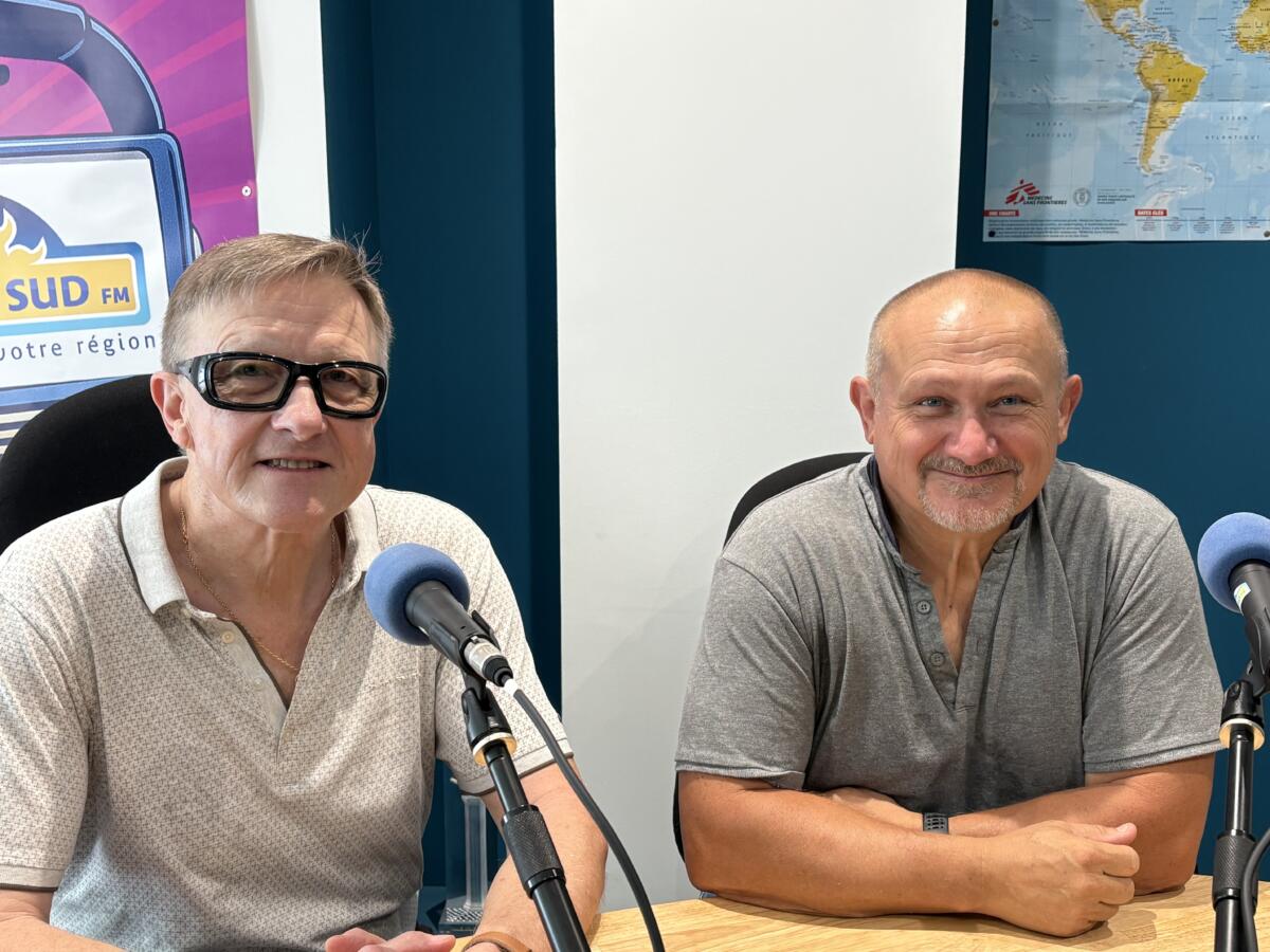 11-06-26 : Luc RATAJCZAK, président de l&rsquo;association des déficients visuels de l&rsquo;Aude et Alain THOMAS, sportif et membre de l&rsquo;ADVA