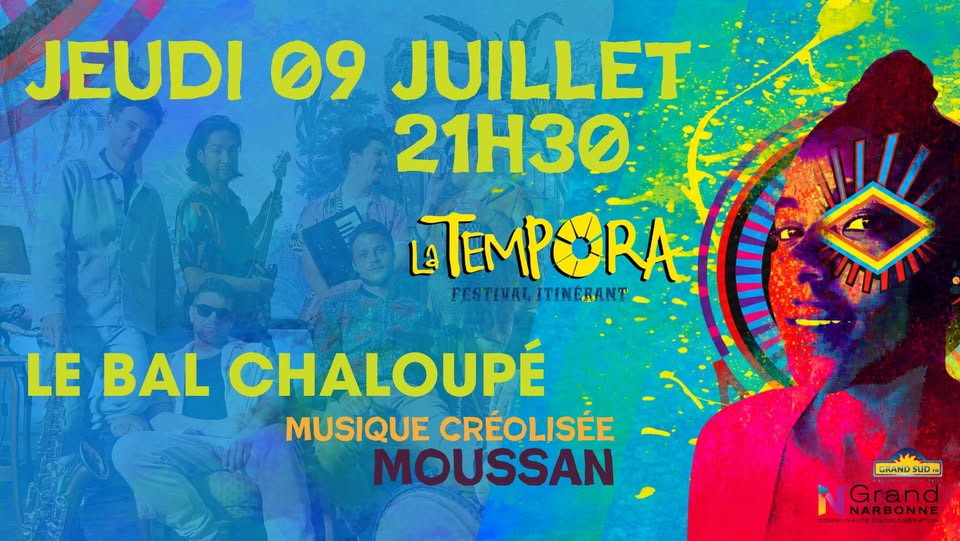 08-07-26 : Thomas Boudé, guitariste du groupe Le Bal Chaloupé dans le cadre de la Tempora du Grand Narbonne