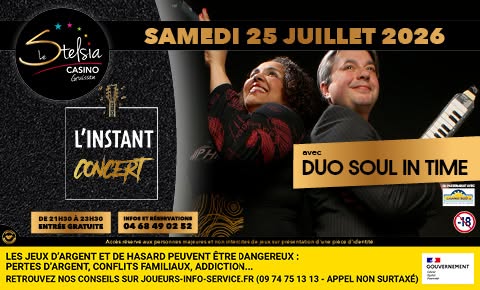 24-07-26 : Thierry Ollé, membre du duo Soul In Time en concert ce samedi 25 juillet au Stelsia Casino de Gruissan
