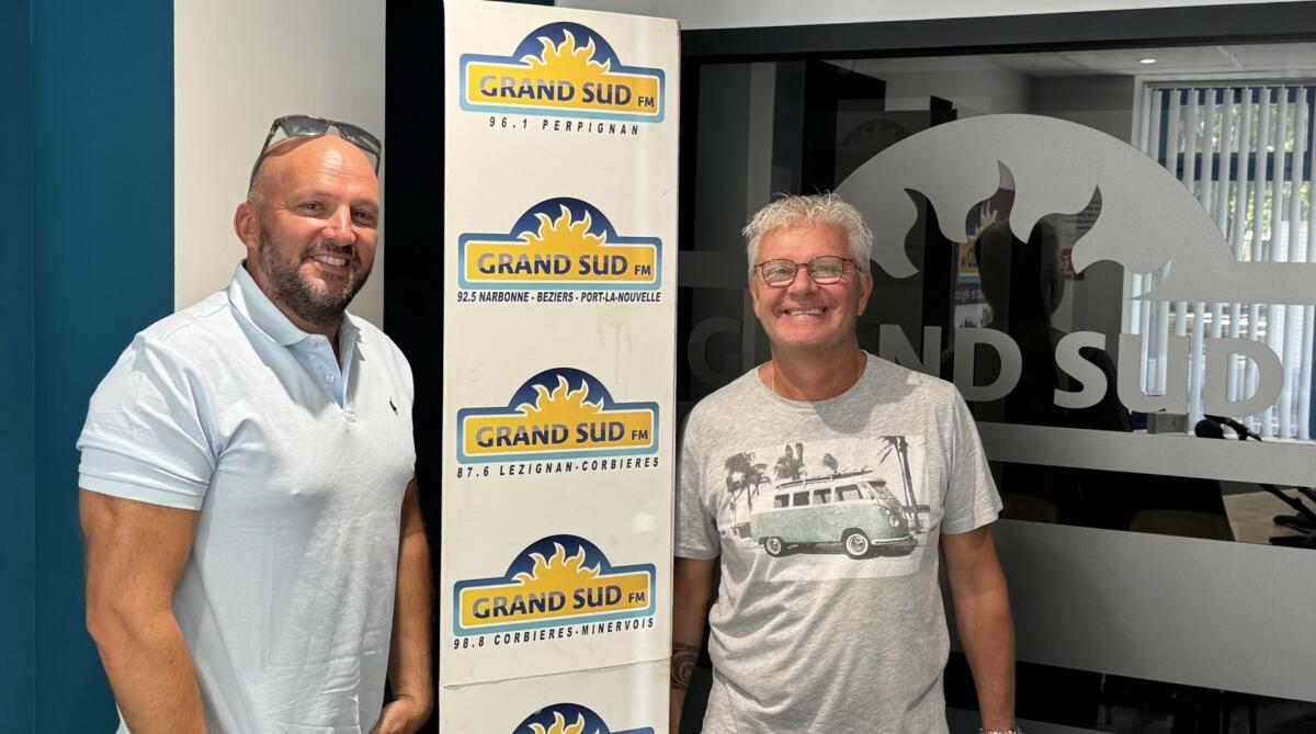 02-09-26 : Vincent GUENERET, l’entraineur de l’équipe des féminines & Jean-Marie KLAUI, président du Narbonne Handball&