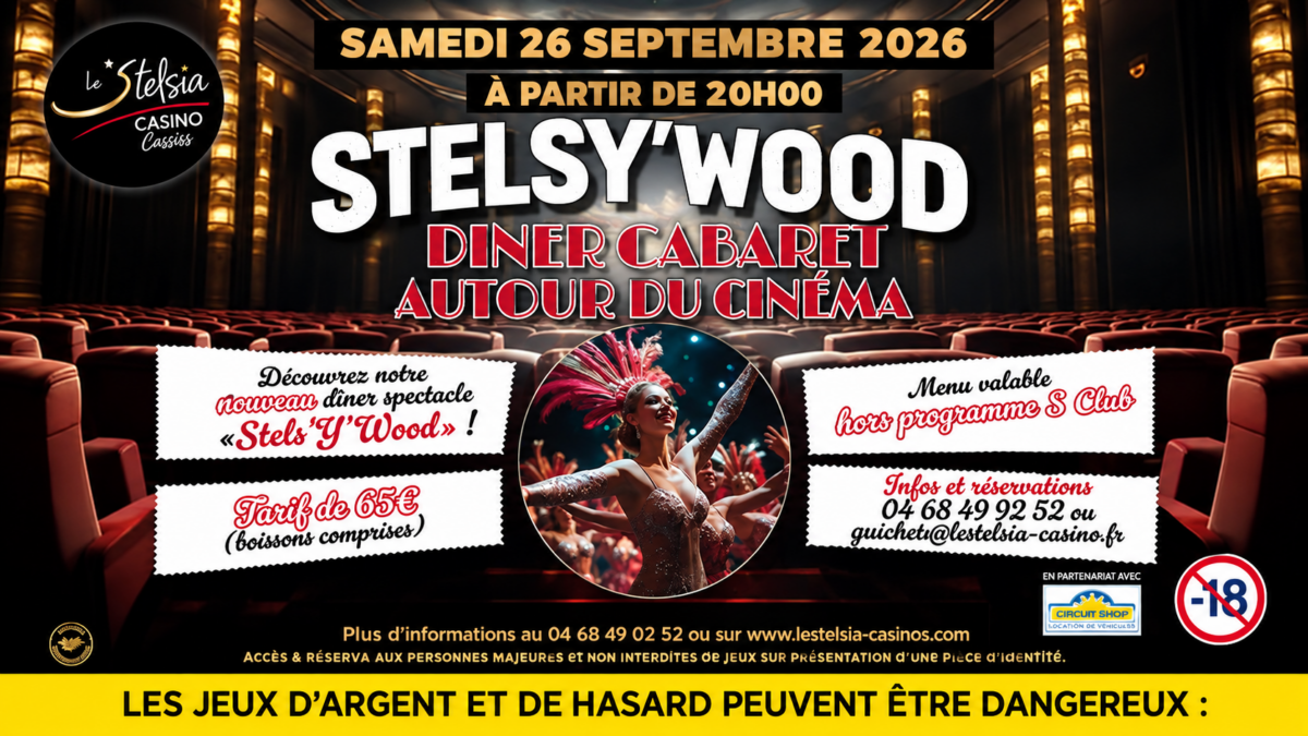 16-09-26 : Carole, responsable communication marketing & évènementiel au Stelsia Casino de Gruissan & Cyril GAYRAUD à la tête de la revue C Show Cabaret