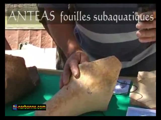 Antéas , fouilles subaquatiques. 2&rsquo;35