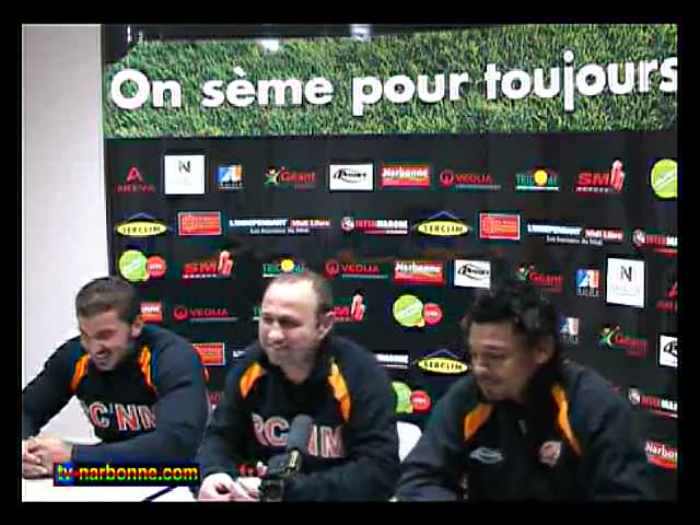 Auch-RCNM, point-presse d’avant match, 26 novembre 2009. 4’07.