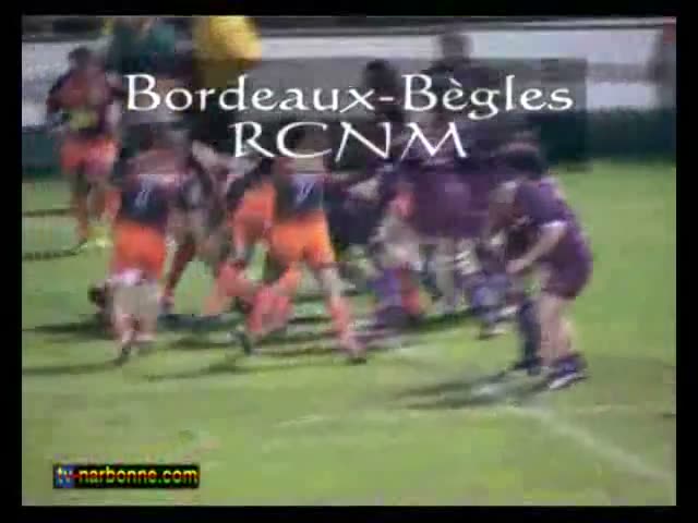 Bordeaux Bègles – RCNM, 23 janvier 2010. 4’04.
