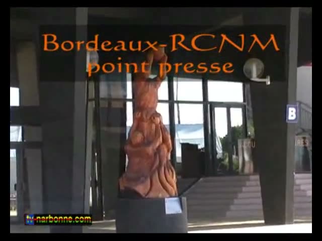 Bordeaux-RCNM, point-presse d’avant match, 21 janvier 2010. 5’19.