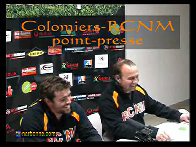 Colomiers-RCNM, point-presse d’avant match. 4’58.