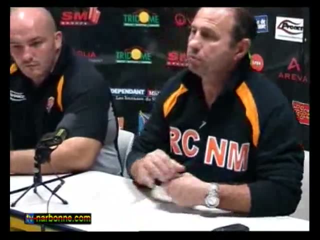 Dax-RCNM, conférence de presse d’avant-match, 29 octobre 2009. 5’56.