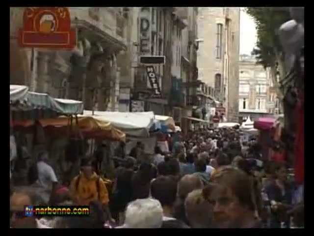 Fête du commerce et du vin Narbonne, 2 et 3 août 2007. 3’06.
